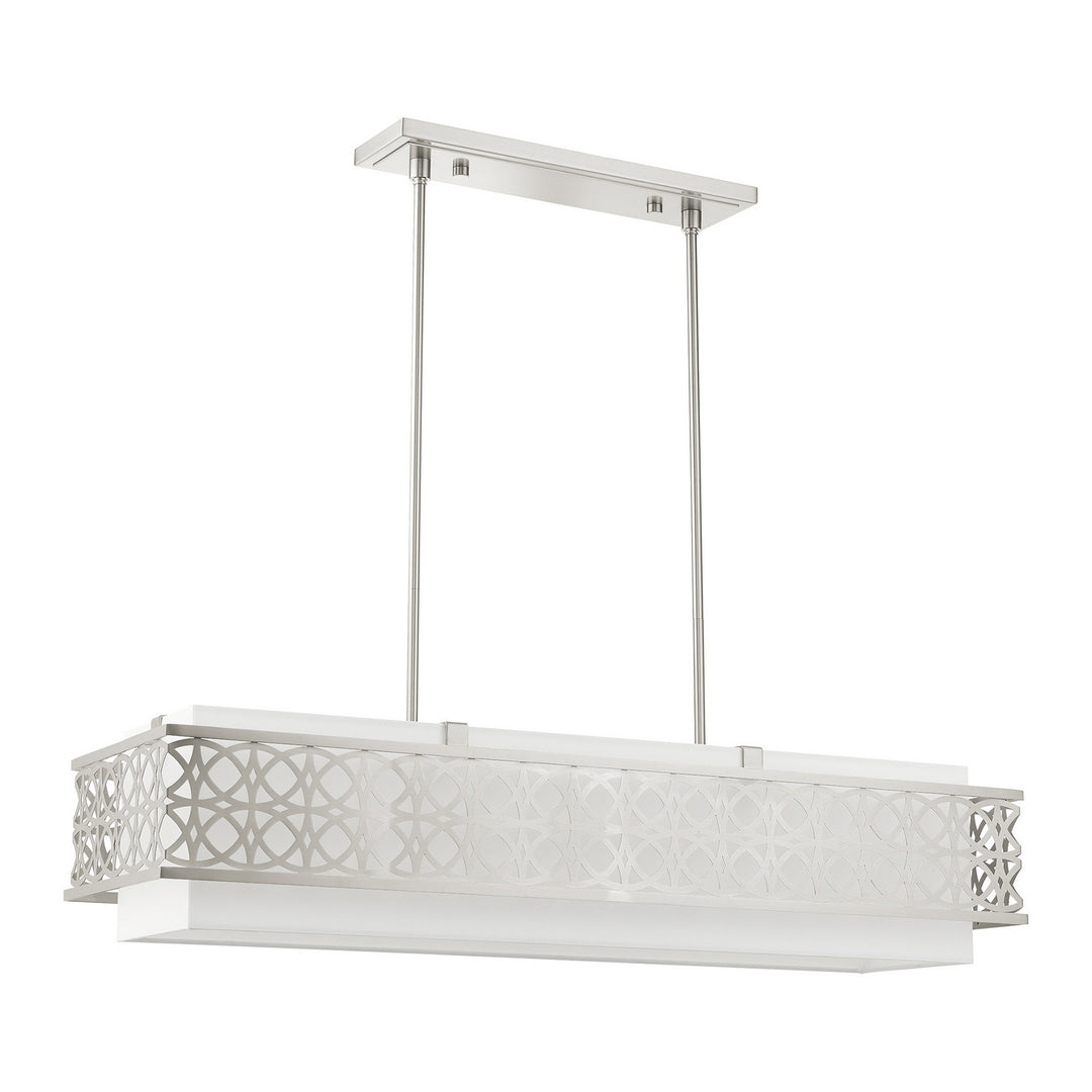 Livex Calinda 49868-91 Pendant Light - Brushed Nickel