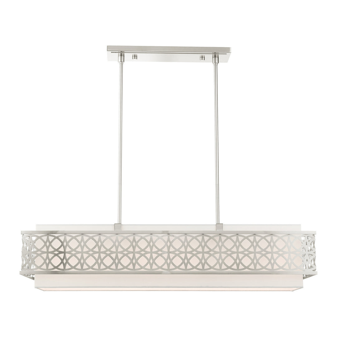 Livex Calinda 49868-91 Pendant Light - Brushed Nickel
