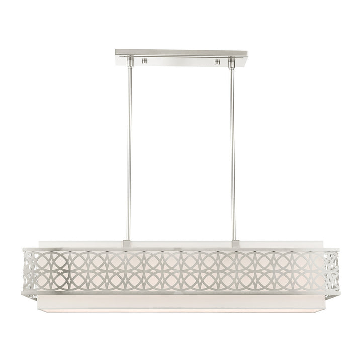 Livex Calinda 49868-91 Pendant Light - Brushed Nickel