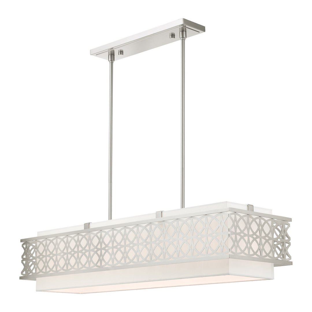 Livex Calinda 49868-91 Pendant Light - Brushed Nickel