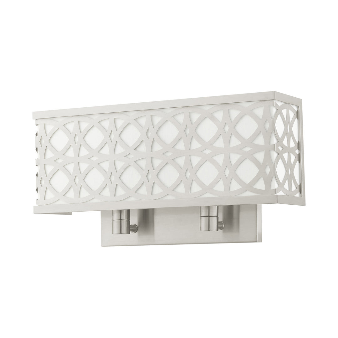 Livex Calinda 49877-91 Wall Sconce Light - Brushed Nickel