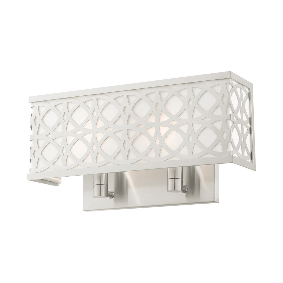 Livex Calinda 49877-91 Wall Sconce Light - Brushed Nickel