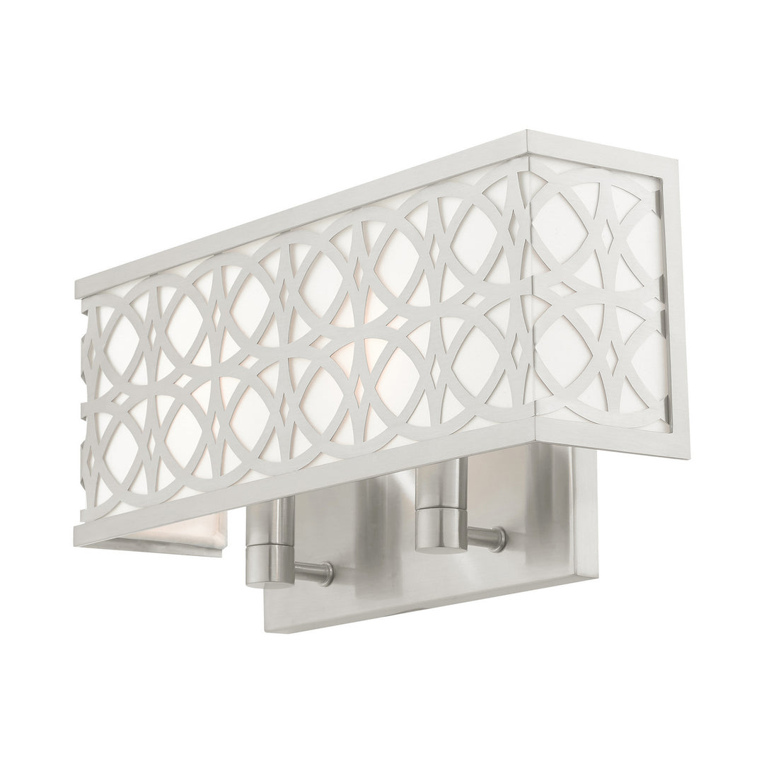Livex Calinda 49877-91 Wall Sconce Light - Brushed Nickel