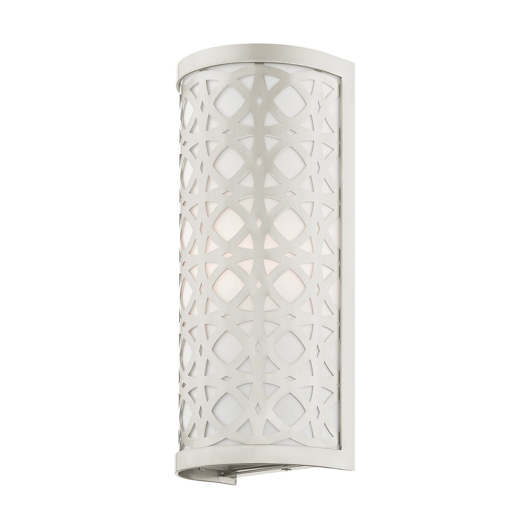 Livex Calinda 49878-91 Wall Sconce Light - Brushed Nickel