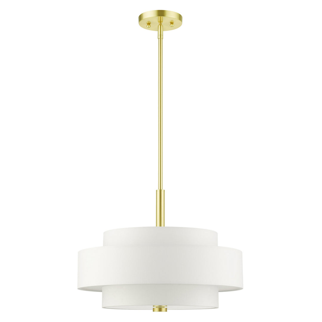 Livex Meridian 50874-12 Pendant Light - Satin Brass