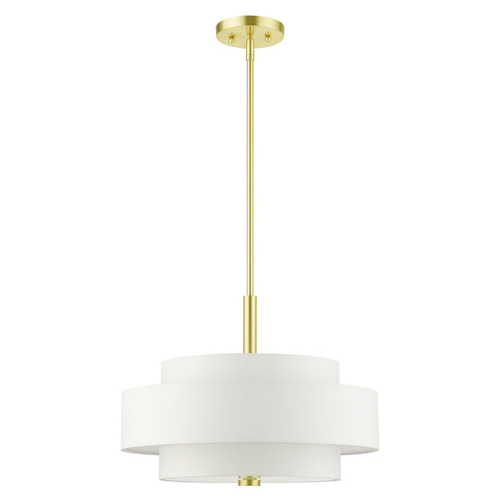 Livex Meridian 50874-12 Pendant Light - Satin Brass