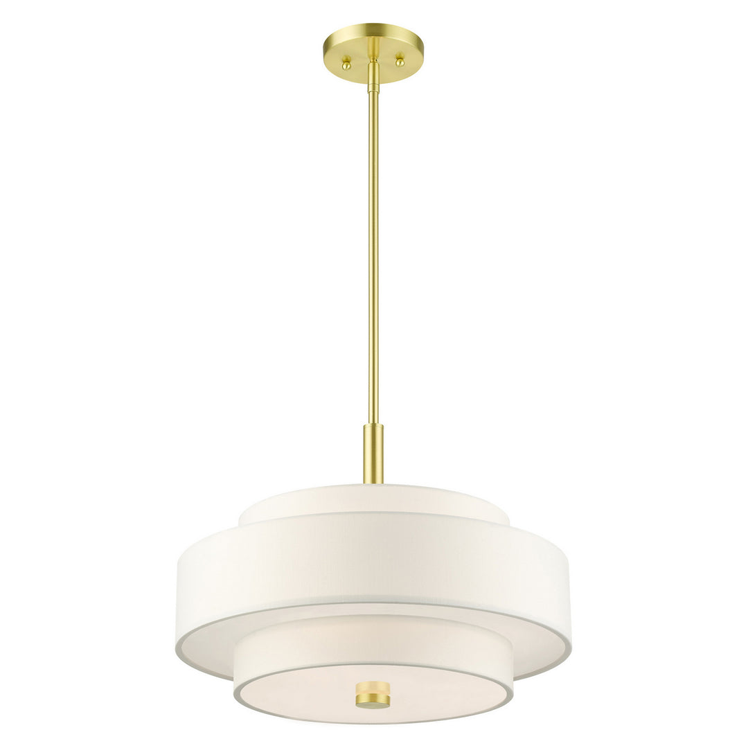 Livex Meridian 50874-12 Pendant Light - Satin Brass
