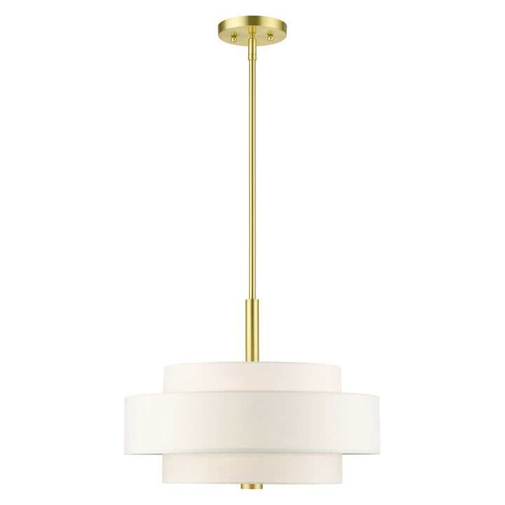 Livex Meridian 50874-12 Pendant Light - Satin Brass