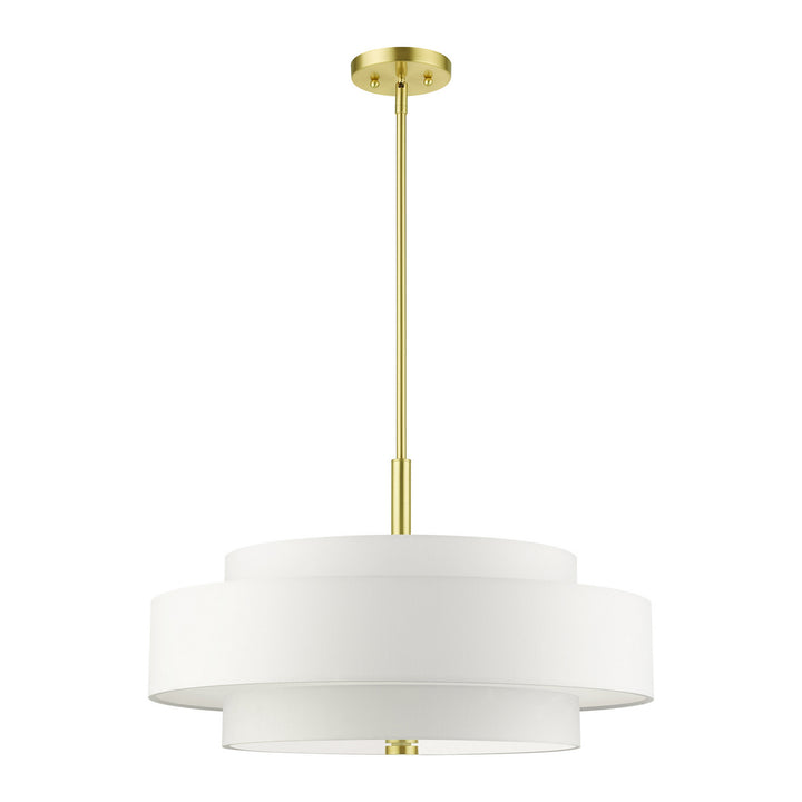 Livex Meridian 50875-12 Pendant Light - Satin Brass