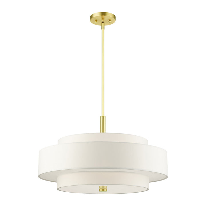 Livex Meridian 50875-12 Pendant Light - Satin Brass