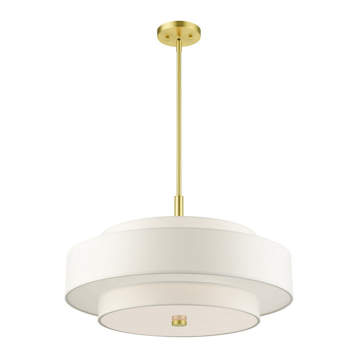 Livex Meridian 50875-12 Pendant Light - Satin Brass