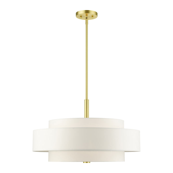 Livex Meridian 50875-12 Pendant Light - Satin Brass