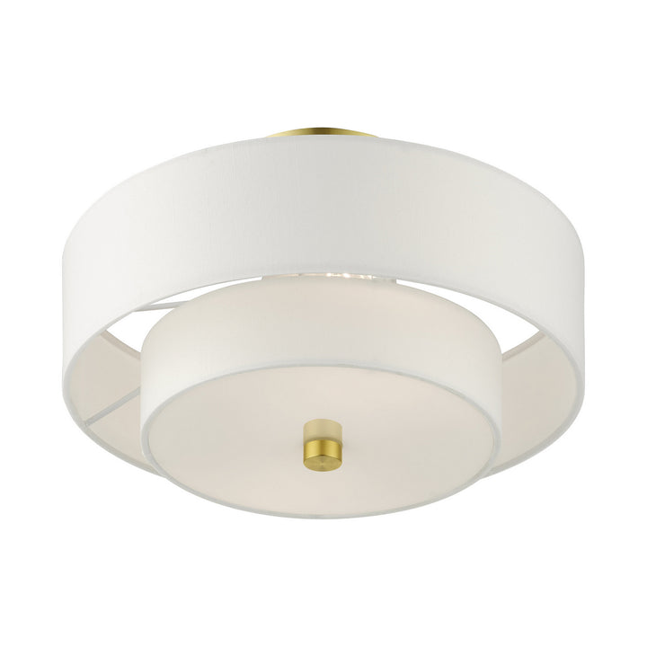 Livex Meridian 51042-12 Ceiling Light - Satin Brass