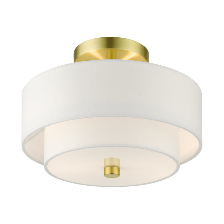 Livex Meridian 51043-12 Ceiling Light - Satin Brass