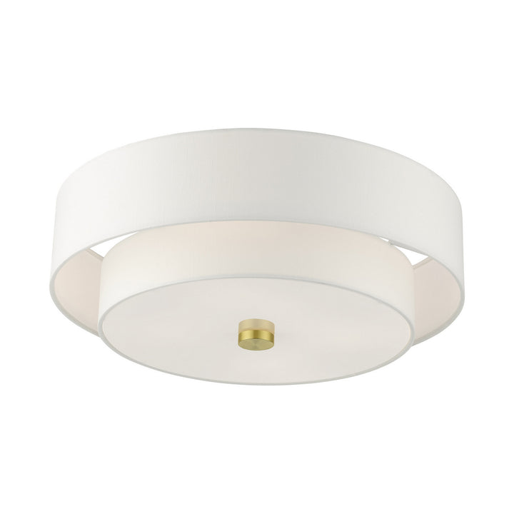 Livex Meridian 51045-12 Ceiling Light - Satin Brass