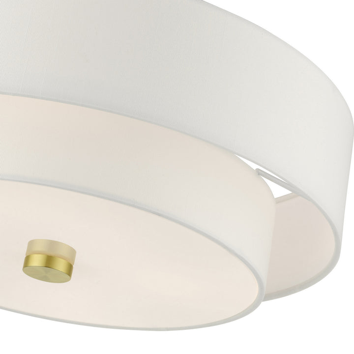 Livex Meridian 51045-12 Ceiling Light - Satin Brass