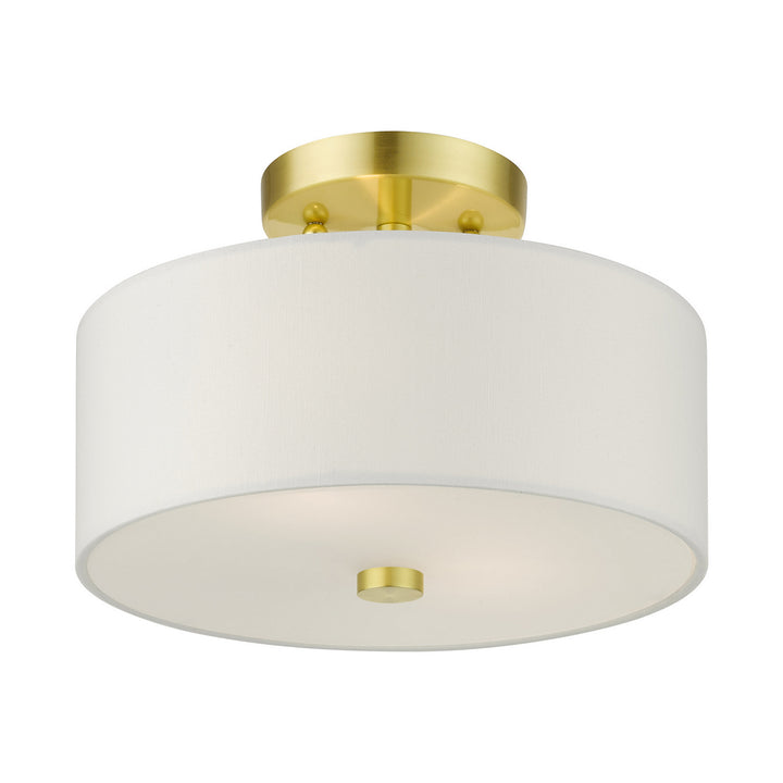 Livex Meridian 51052-12 Ceiling Light - Satin Brass