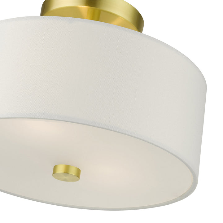 Livex Meridian 51052-12 Ceiling Light - Satin Brass