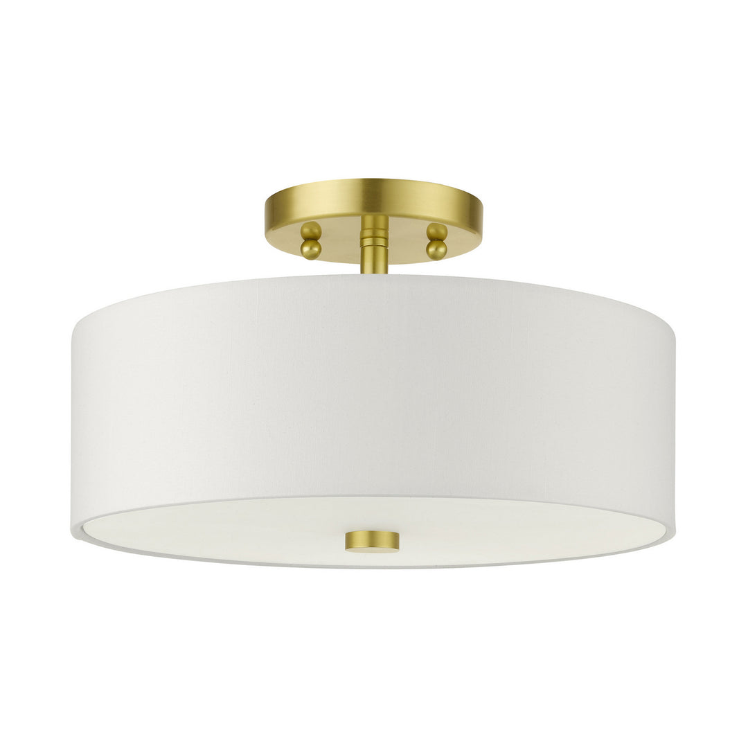 Livex Meridian 51053-12 Ceiling Light - Satin Brass