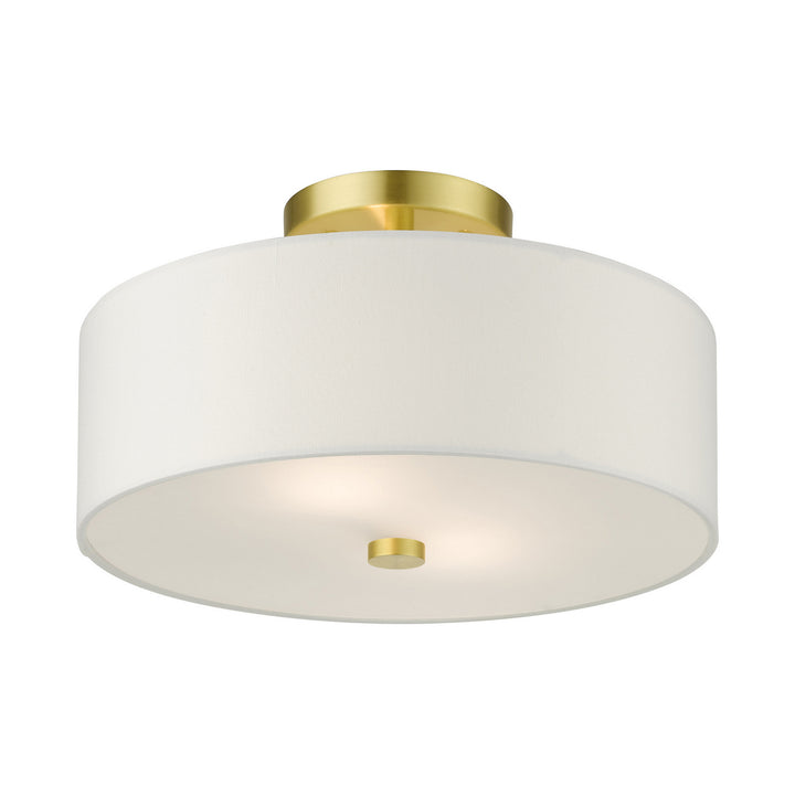 Livex Meridian 51053-12 Ceiling Light - Satin Brass