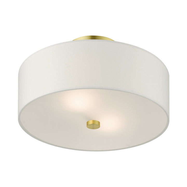 Livex Meridian 51053-12 Ceiling Light - Satin Brass