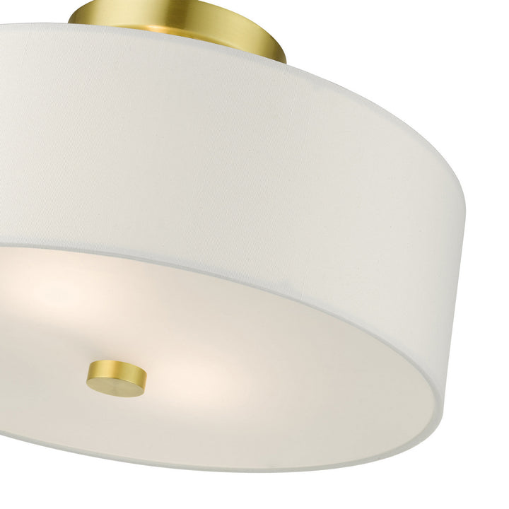 Livex Meridian 51053-12 Ceiling Light - Satin Brass