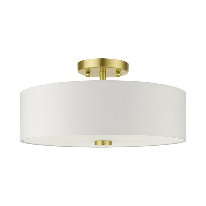 Livex Meridian 51054-12 Ceiling Light - Satin Brass