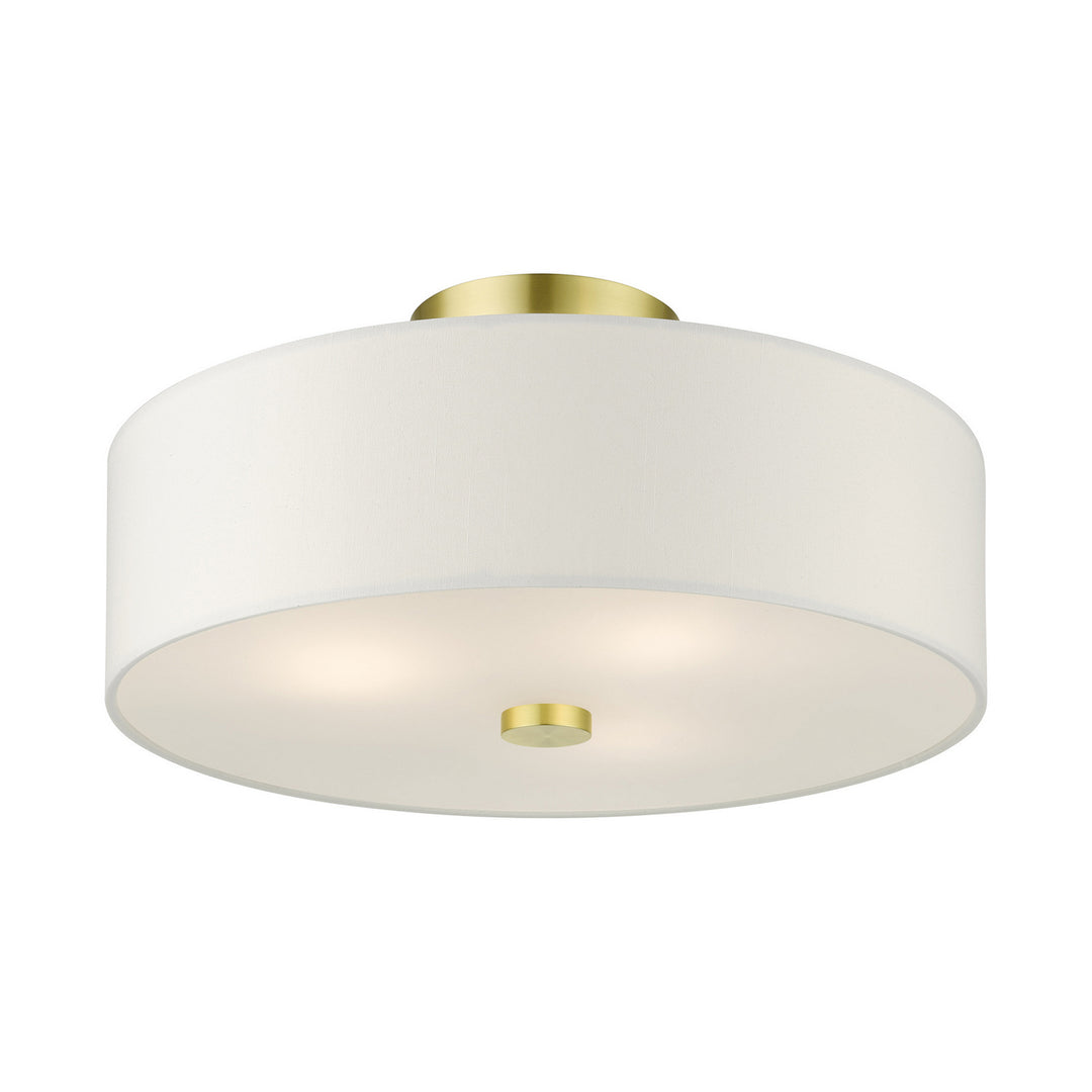 Livex Meridian 51054-12 Ceiling Light - Satin Brass