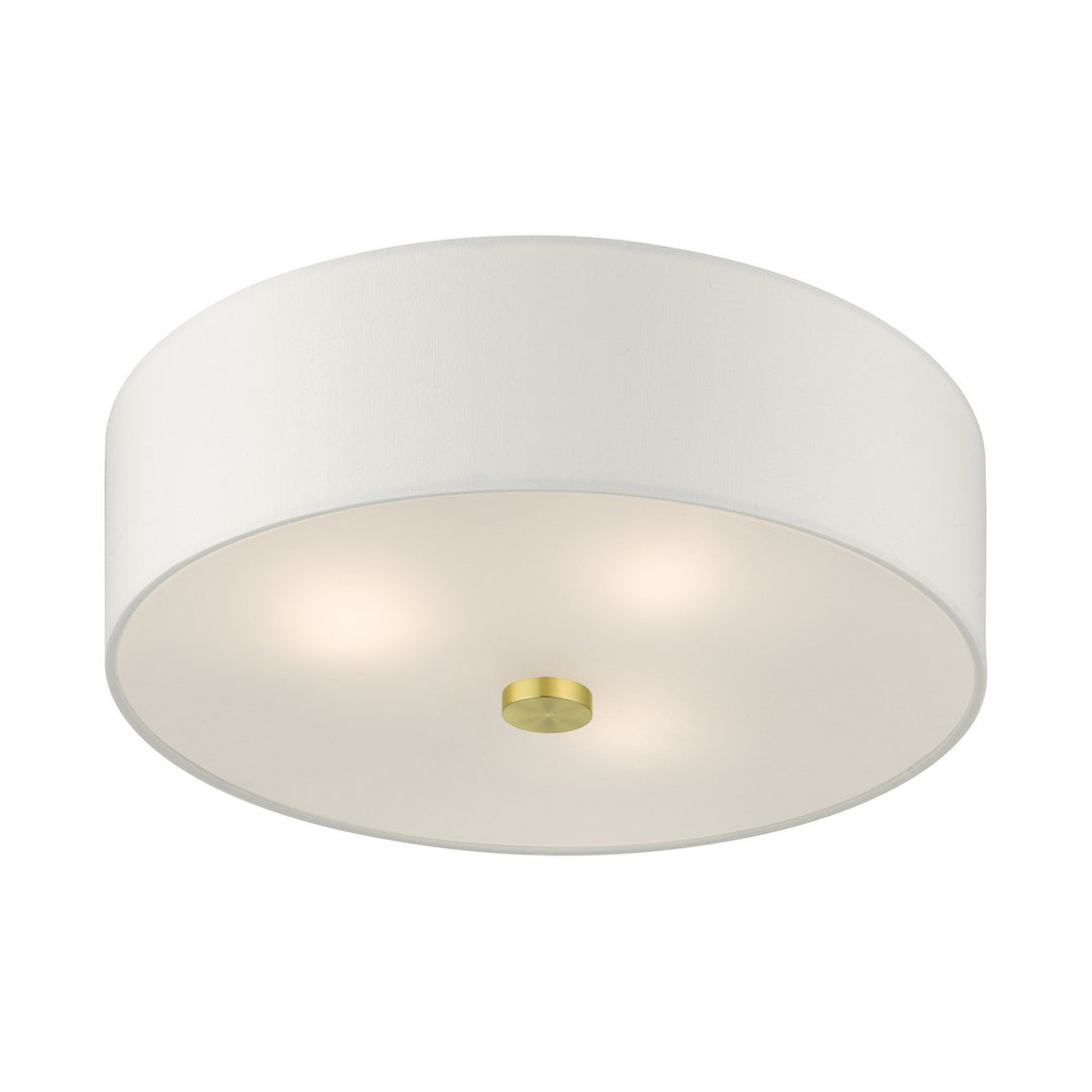 Livex Meridian 51054-12 Ceiling Light - Satin Brass