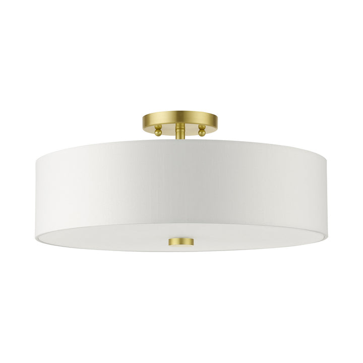 Livex Meridian 51055-12 Ceiling Light - Satin Brass