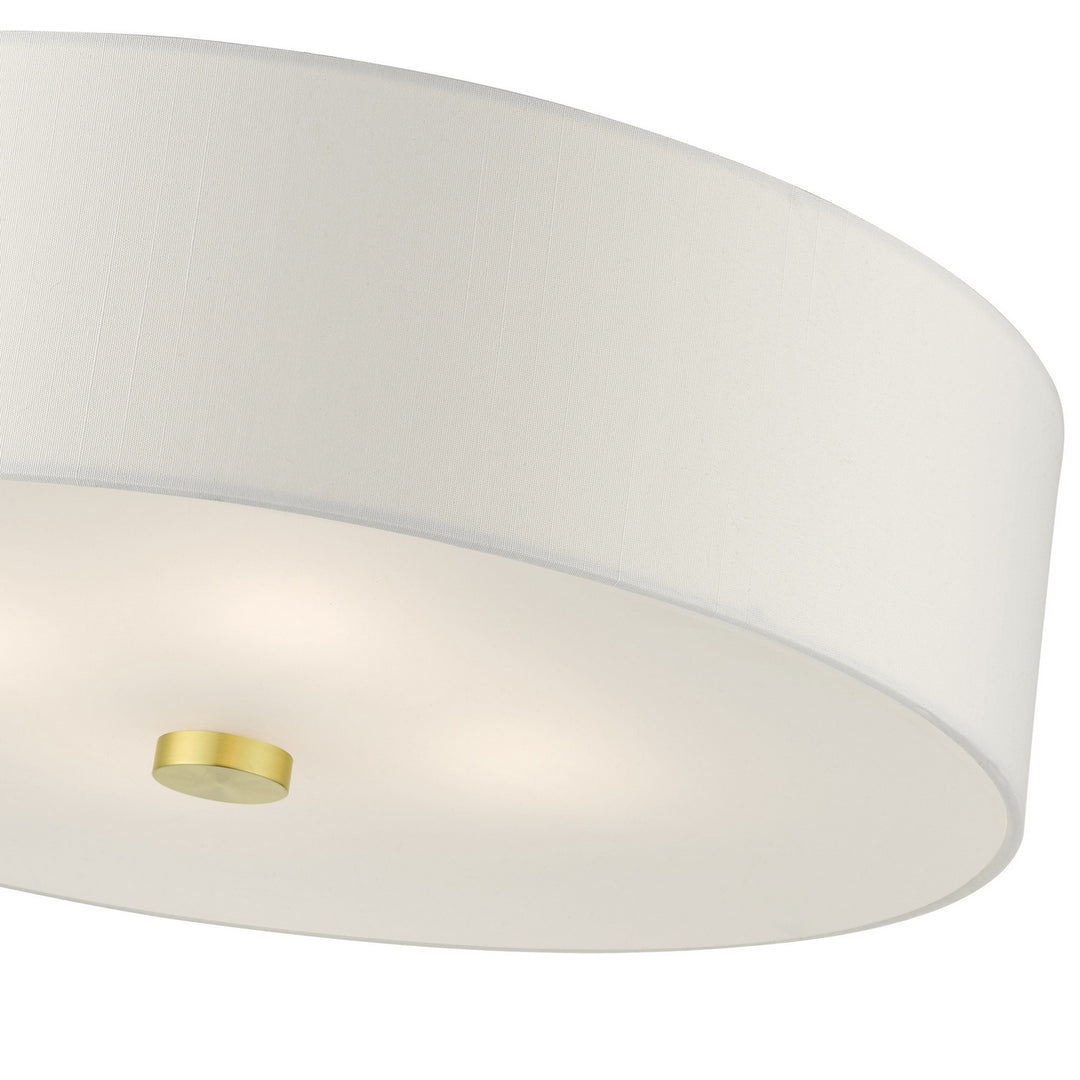 Livex Meridian 51055-12 Ceiling Light - Satin Brass