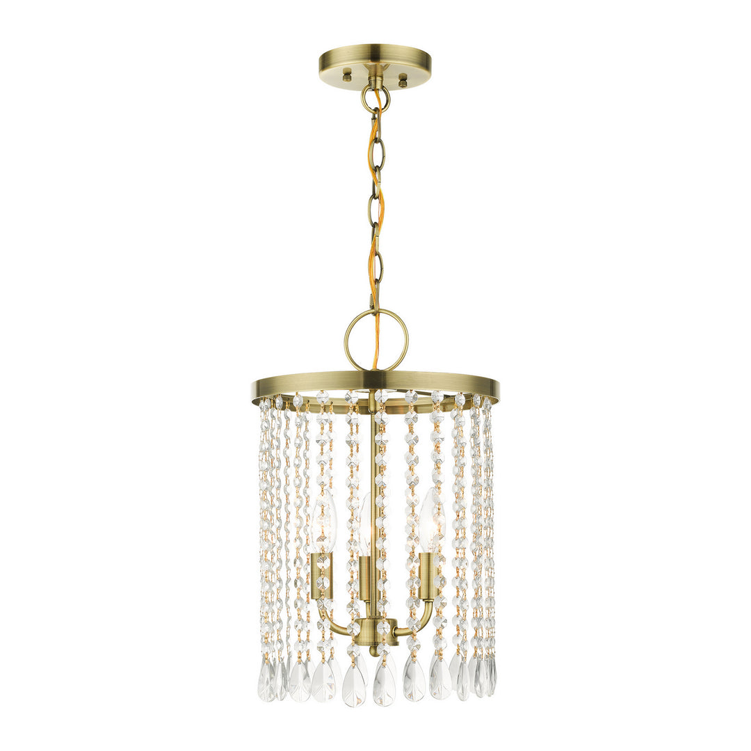 Livex Elizabeth 51060-01 Chandelier Light - Antique Brass