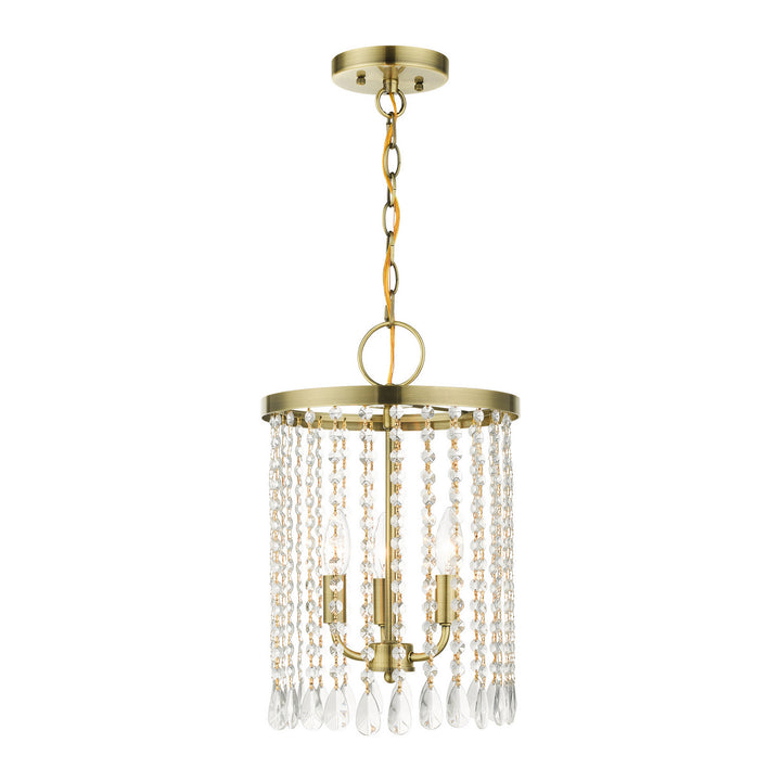 Livex Elizabeth 51060-01 Chandelier Light - Antique Brass