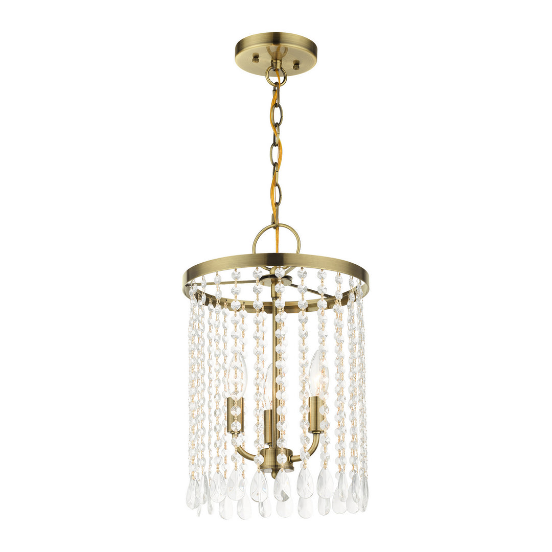 Livex Elizabeth 51060-01 Chandelier Light - Antique Brass
