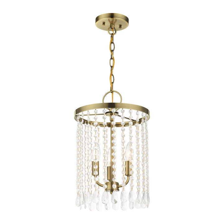 Livex Elizabeth 51060-01 Chandelier Light - Antique Brass