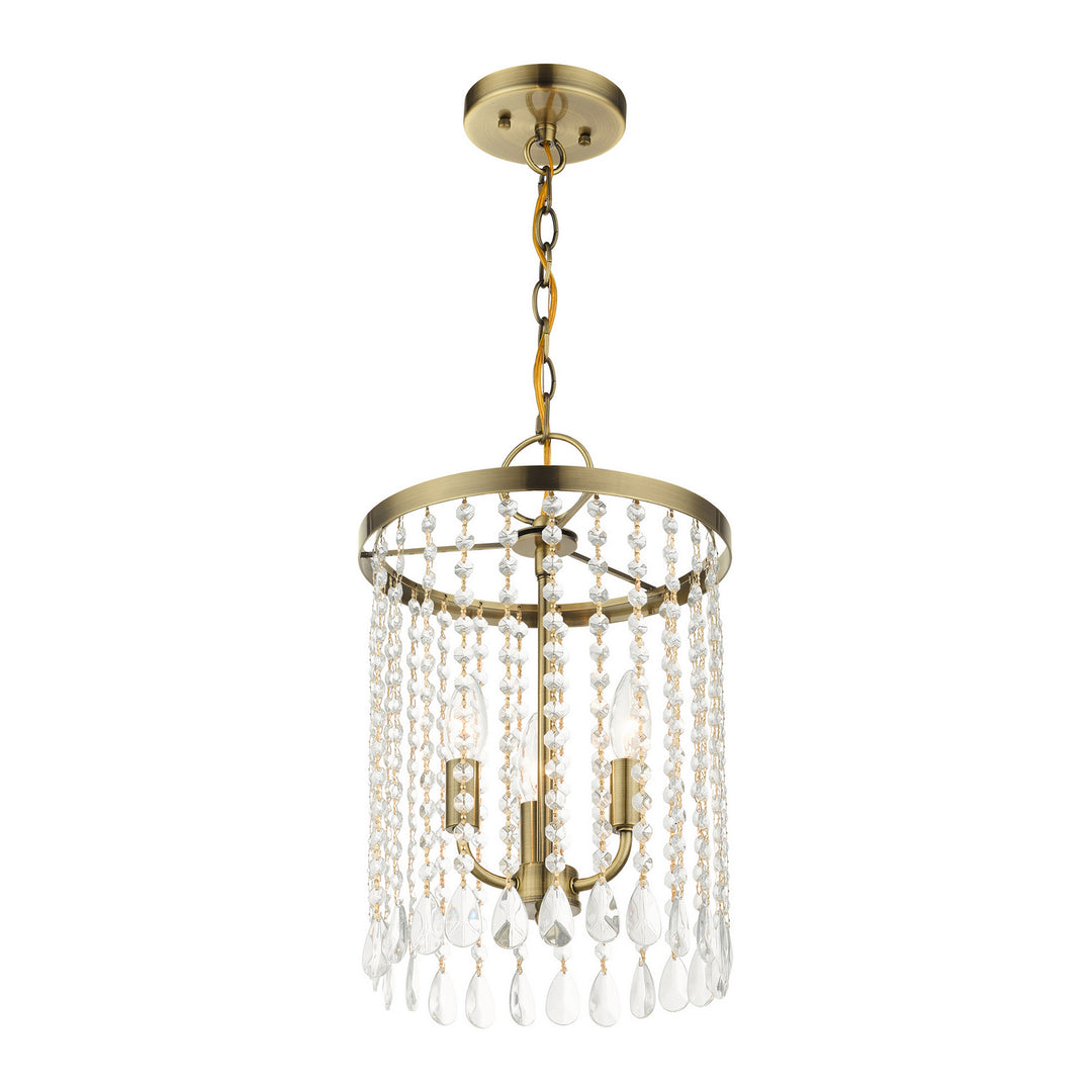 Livex Elizabeth 51060-01 Chandelier Light - Antique Brass