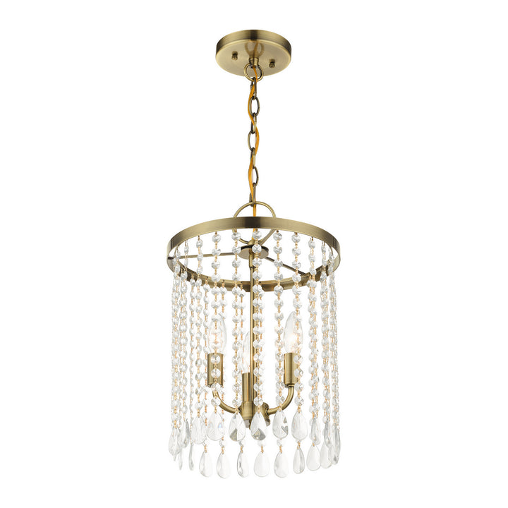 Livex Elizabeth 51060-01 Chandelier Light - Antique Brass