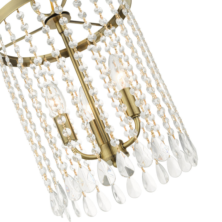 Livex Elizabeth 51060-01 Chandelier Light - Antique Brass