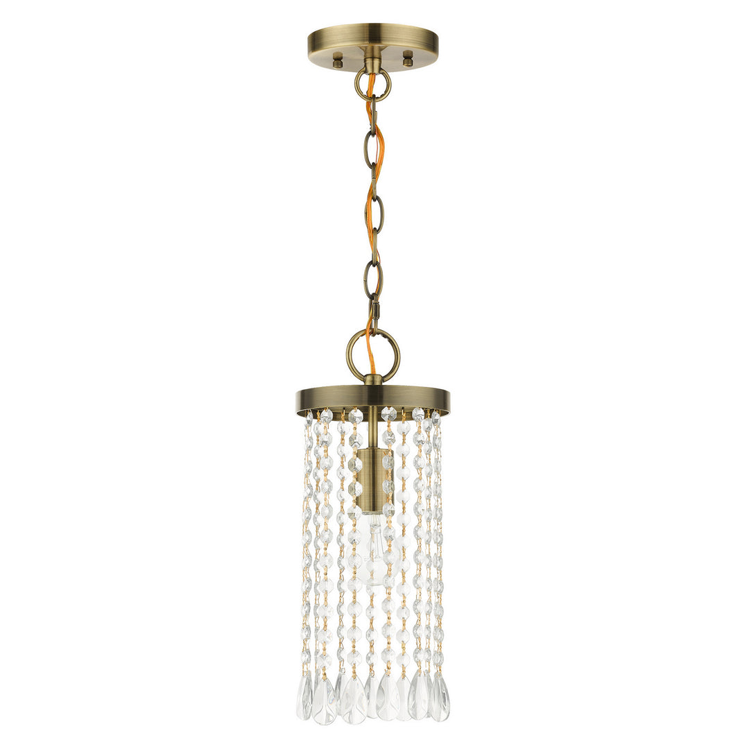 Livex Elizabeth 51062-01 Pendant Light - Antique Brass