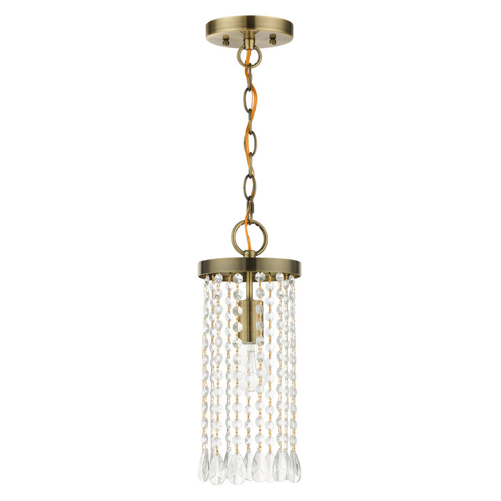 Livex Elizabeth 51062-01 Pendant Light - Antique Brass