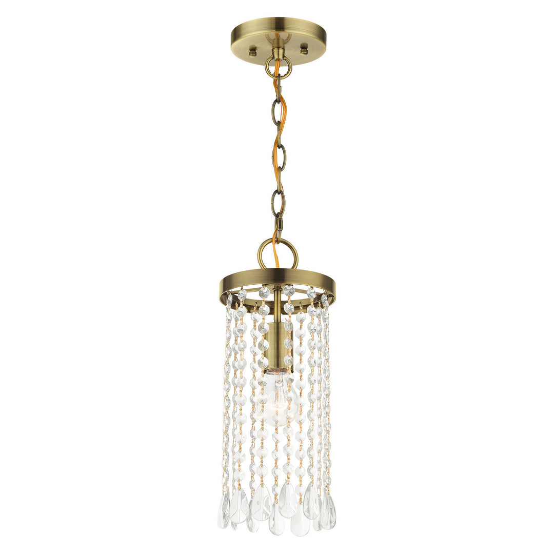 Livex Elizabeth 51062-01 Pendant Light - Antique Brass