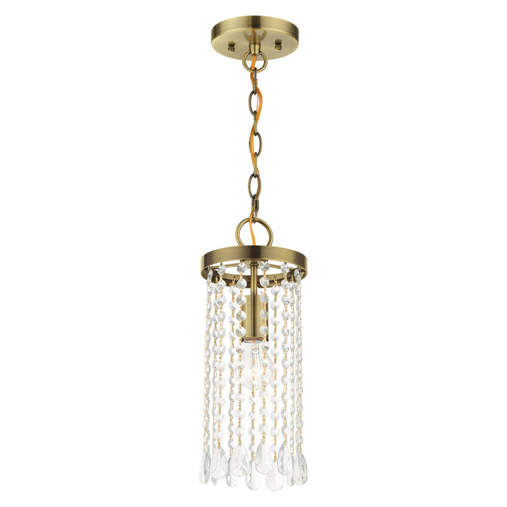 Livex Elizabeth 51062-01 Pendant Light - Antique Brass