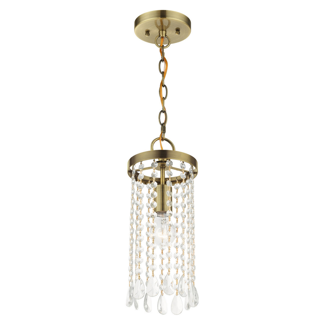 Livex Elizabeth 51062-01 Pendant Light - Antique Brass