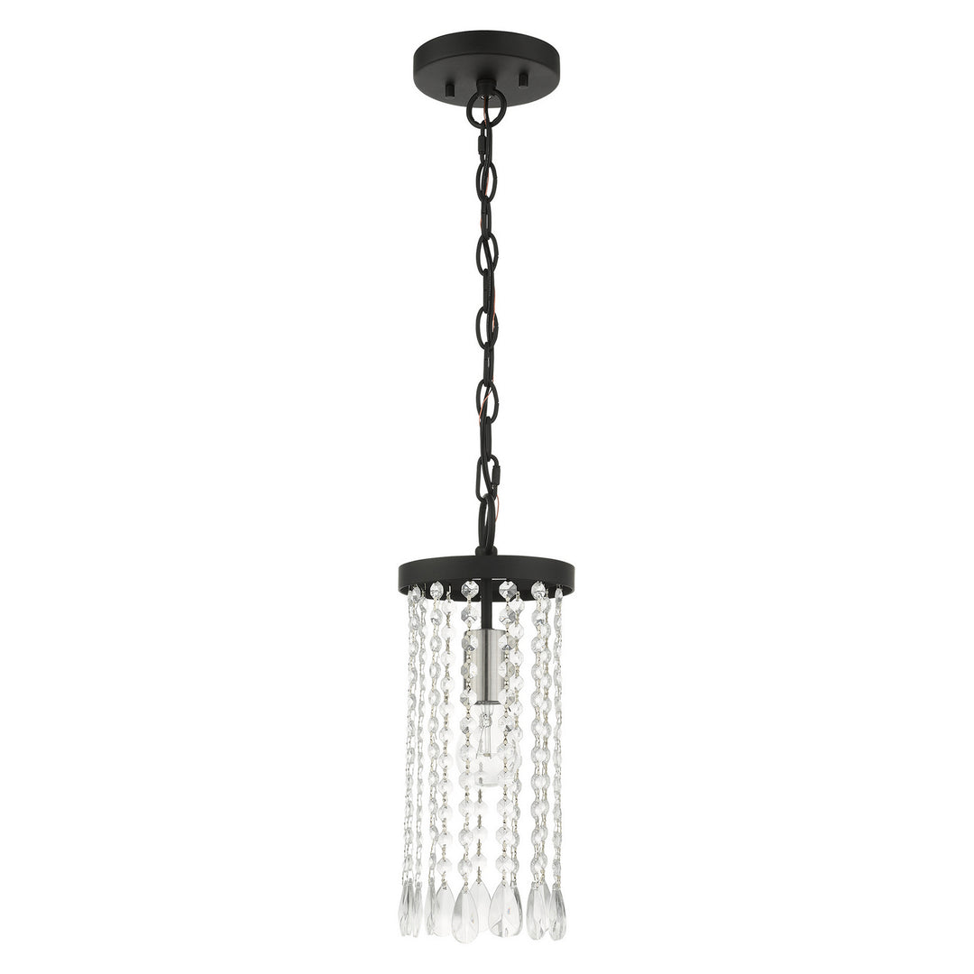 Livex Elizabeth 51062-04 Pendant Light - Black w/ Brushed Nickels