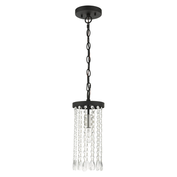 Livex Elizabeth 51062-04 Pendant Light - Black w/ Brushed Nickels