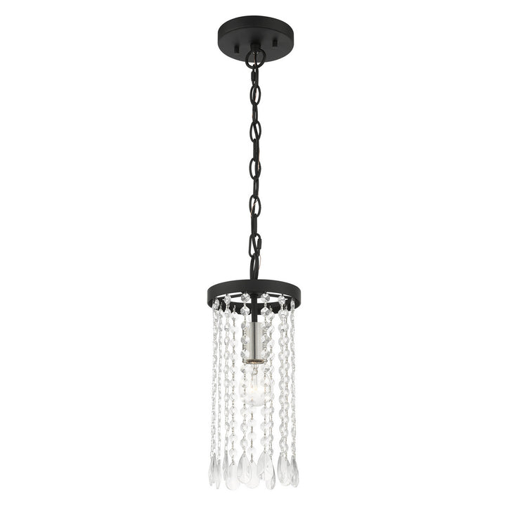 Livex Elizabeth 51062-04 Pendant Light - Black w/ Brushed Nickels