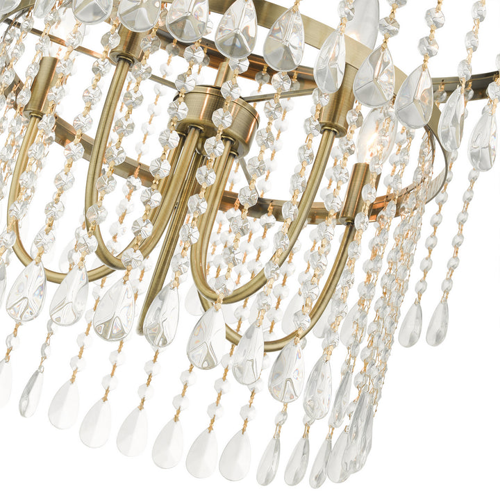 Livex Elizabeth 51065-01 Chandelier Light - Antique Brass