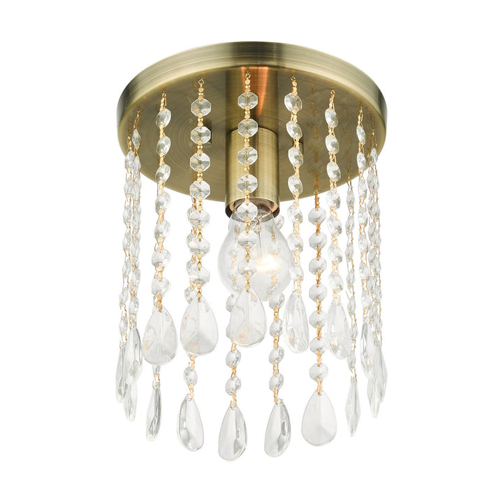 Livex Elizabeth 51066-01 Ceiling Light - Antique Brass