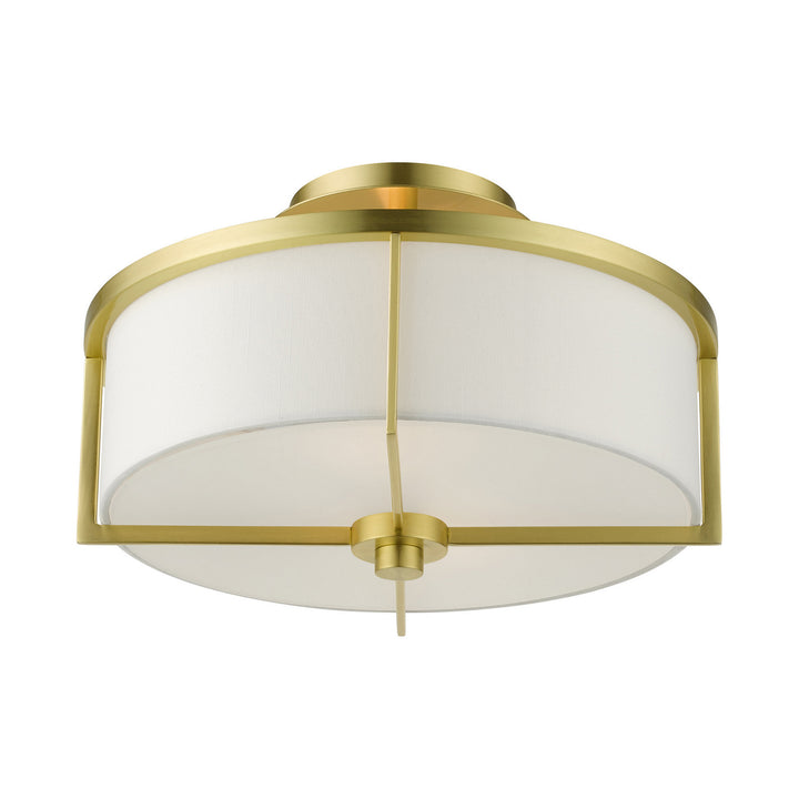 Livex Wesley 51073-12 Ceiling Light - Satin Brass