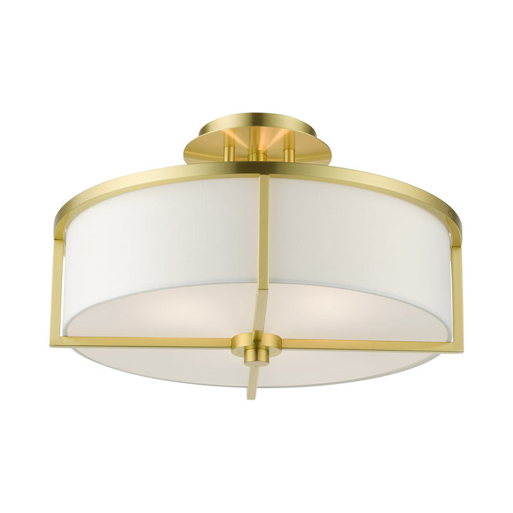 Livex Wesley 51074-12 Ceiling Light - Satin Brass